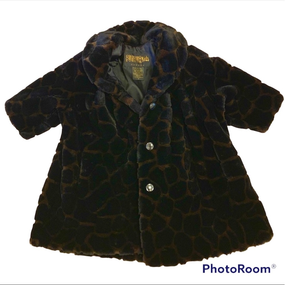 Funfurkids childrens faux fur coat